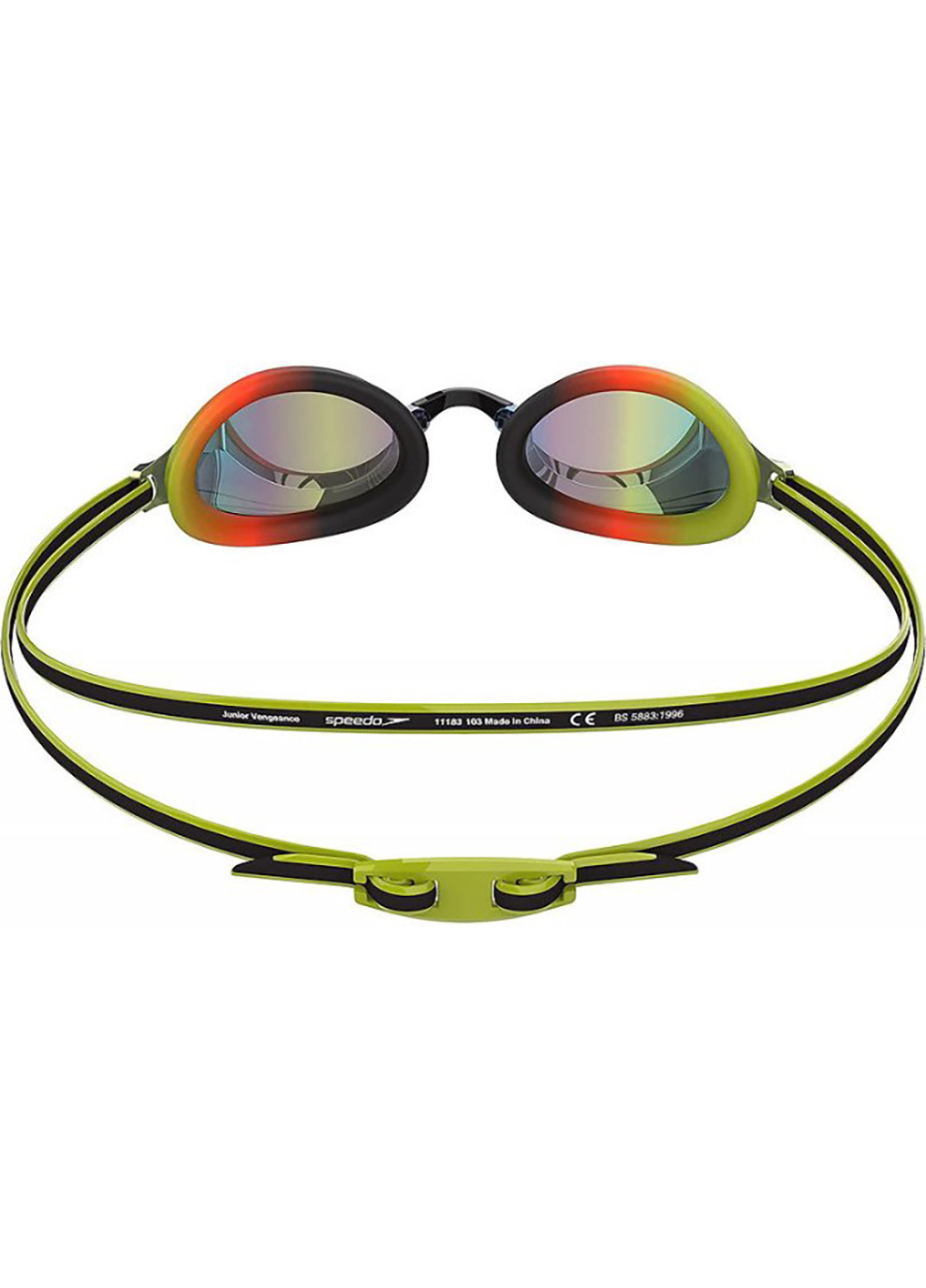 Окуляри для плавання VENGEANCE MIR GOG JU Чорний Зелений Діт Speedo (260653405)