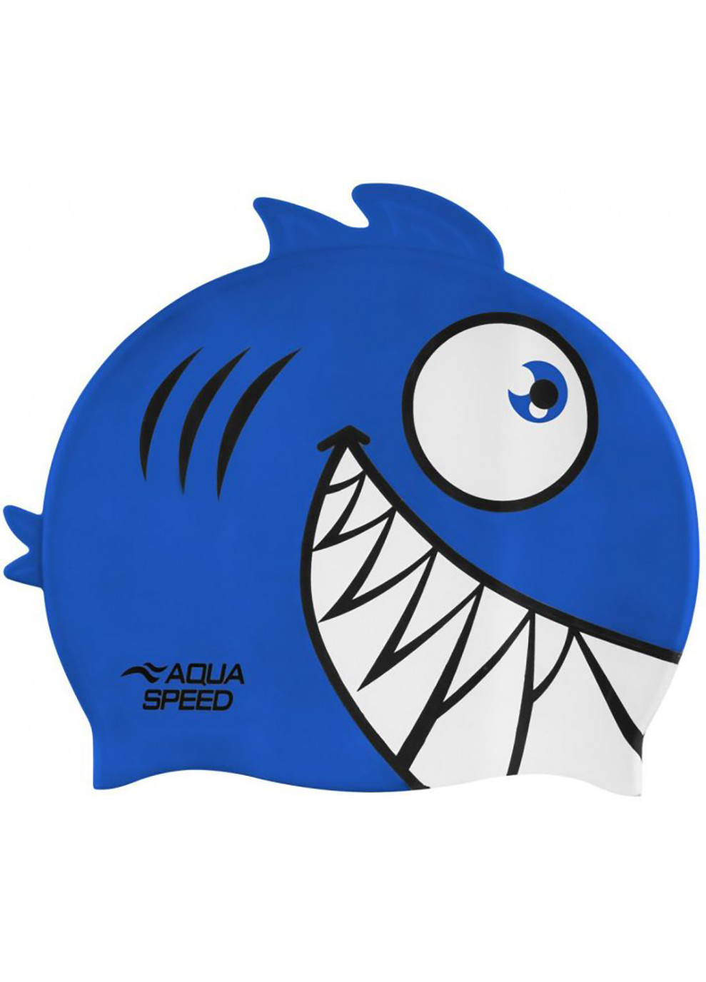 Шапочка для плавания ZOO Pirana Пиранья детская Синий Aqua Speed (260653478)