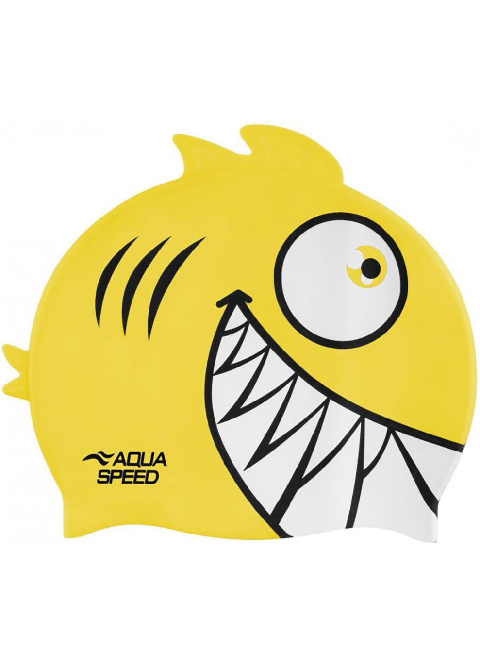Шапочка для плавання ZOO Pirana Піранья дитяча Жовтий Aqua Speed (260658849)