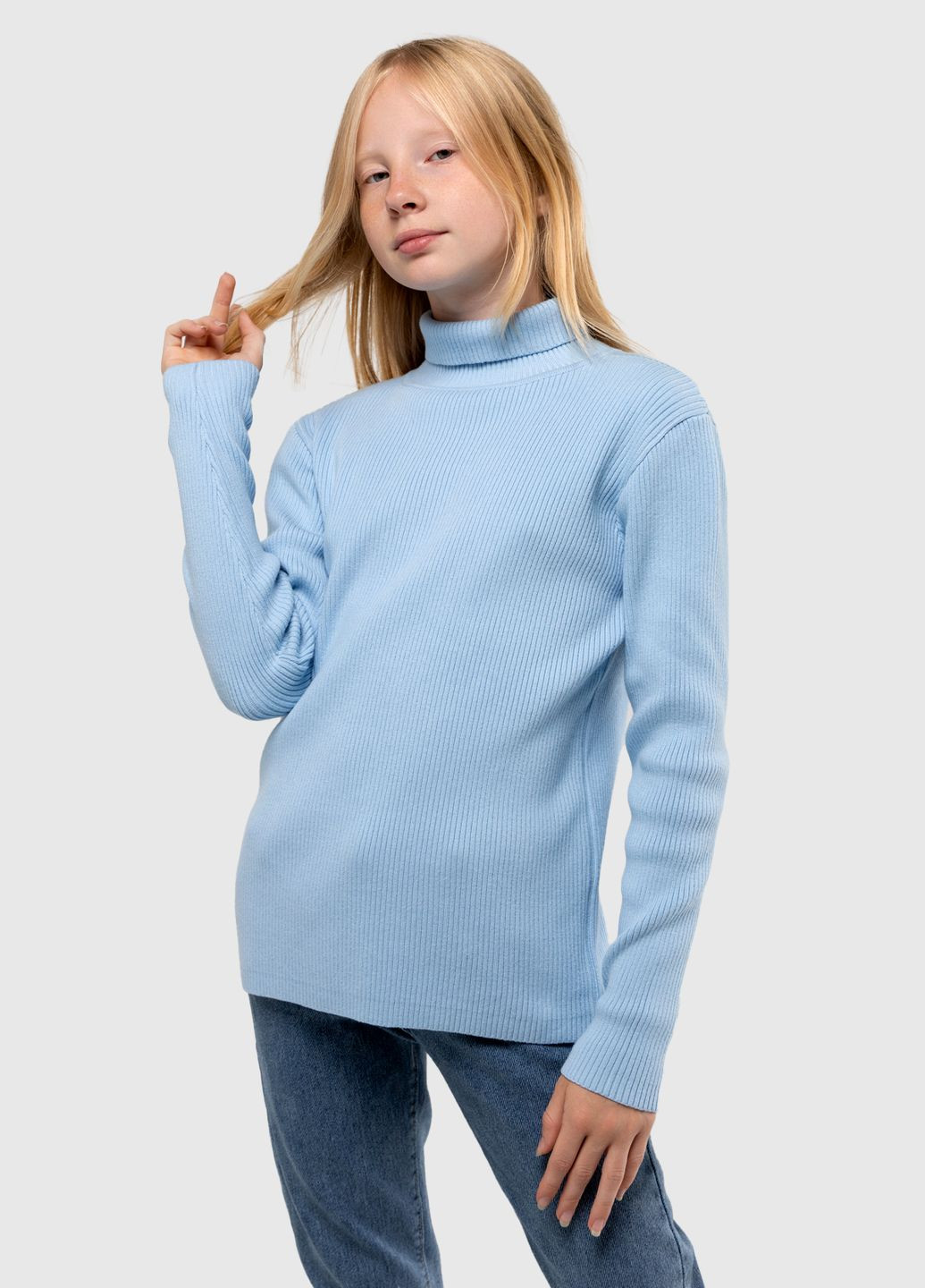 Блакитний демісезонний светр Lizi