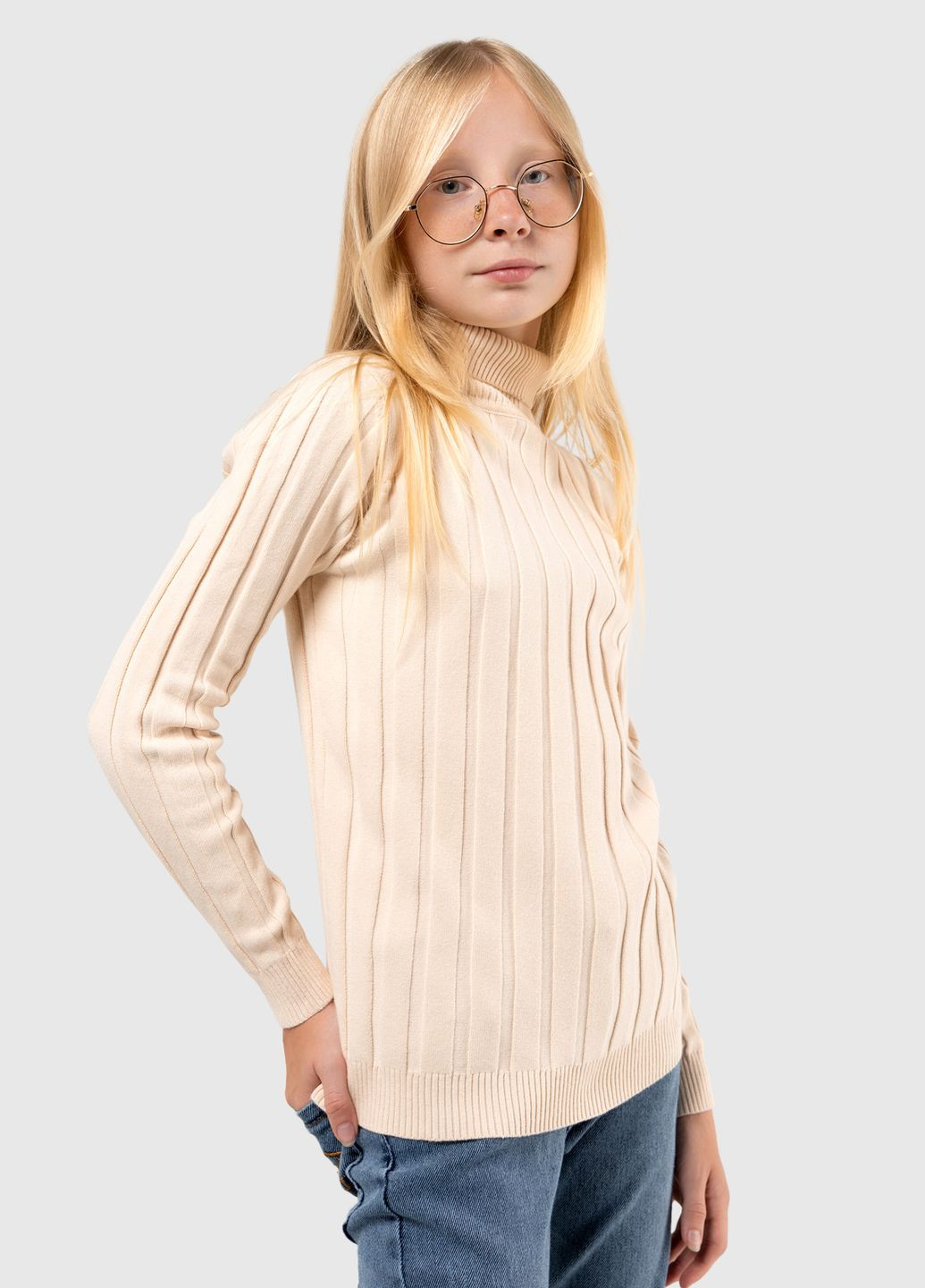Бежевый демисезонный свитер Lizi