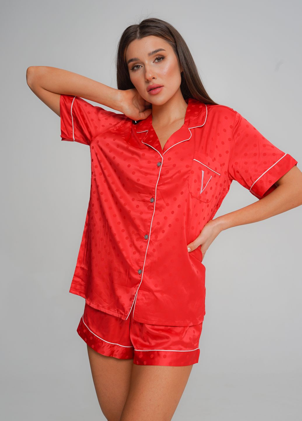 Красная всесезон пижама 45283 красный Victoria's Secret