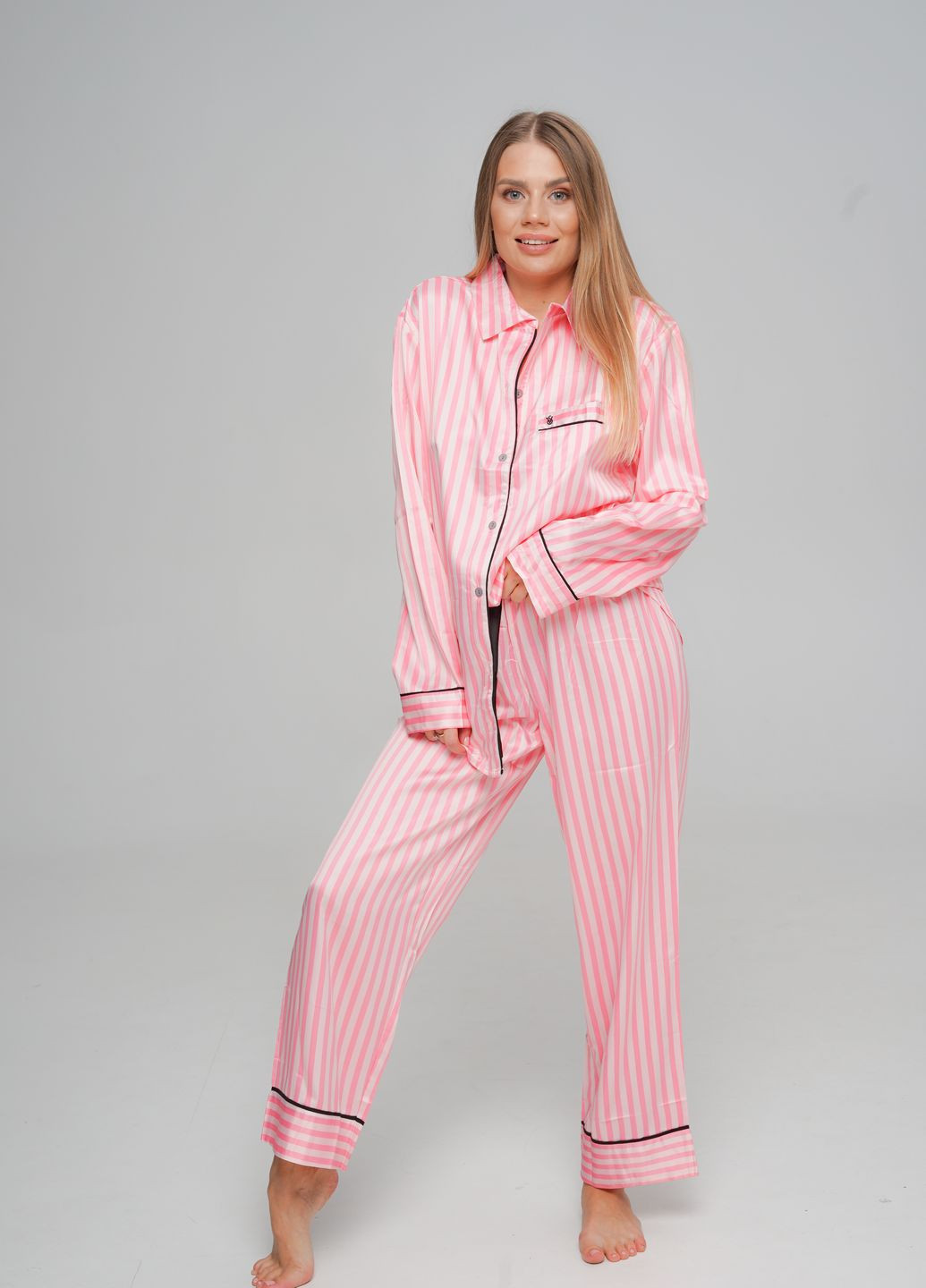 Комбинированная всесезон пижама 74525 розовый Victoria's Secret