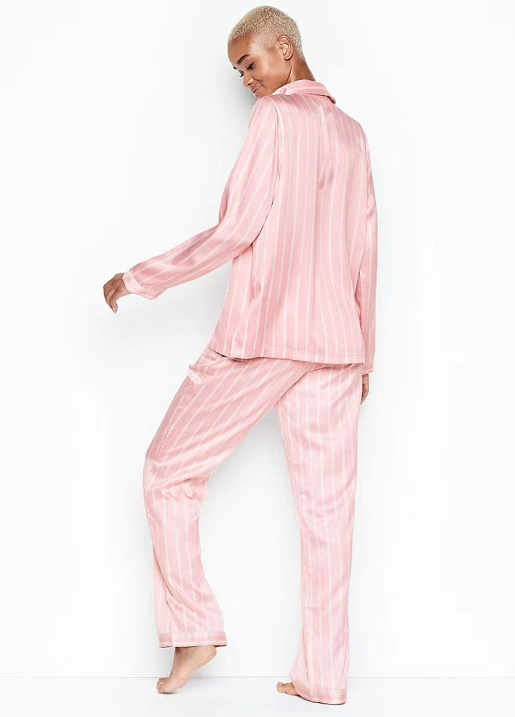 Комбинированная всесезон пижама 74535 персиковый Victoria's Secret