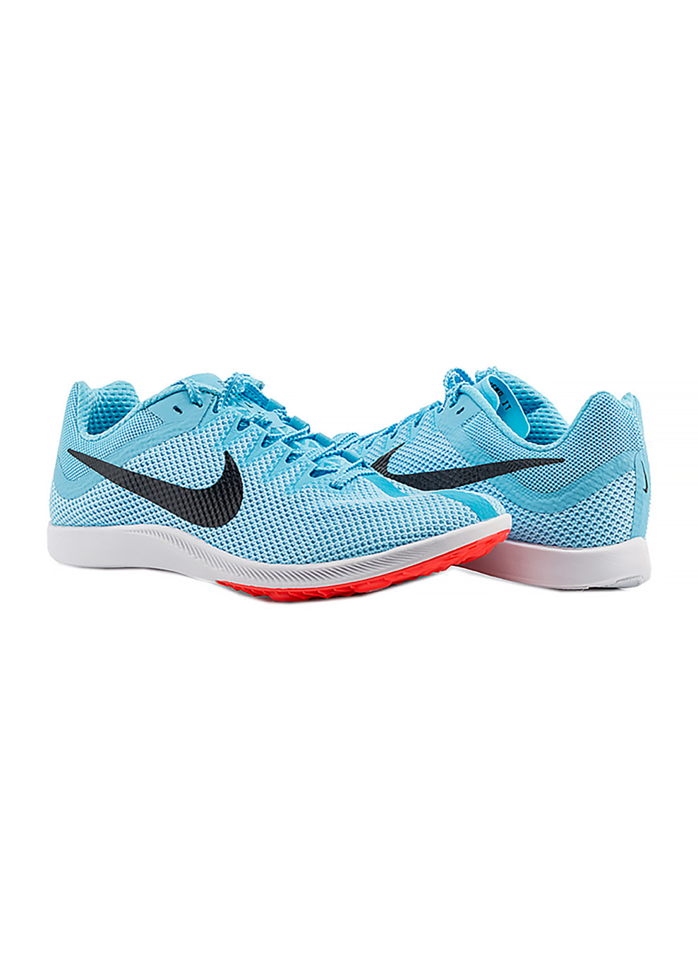 Блакитні Осінні чоловічі кросівки zoom rival distance блакитний Nike