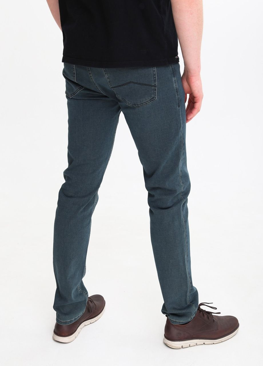 Зеленые демисезонные слим джинсы мужские слим зеленые со стрейчем Slim ARCHILES