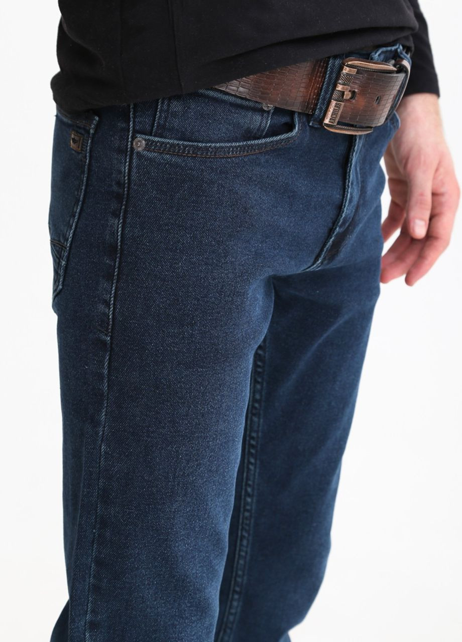 Темно-синие демисезонные скинни джинсы мужские темно-синие с зеленым скинни со стрейчем Скинни ARCHILES
