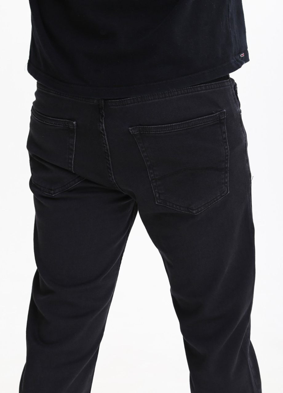 Черные демисезонные слим джинсы мужские слим черные со стрейчем Slim ARCHILES