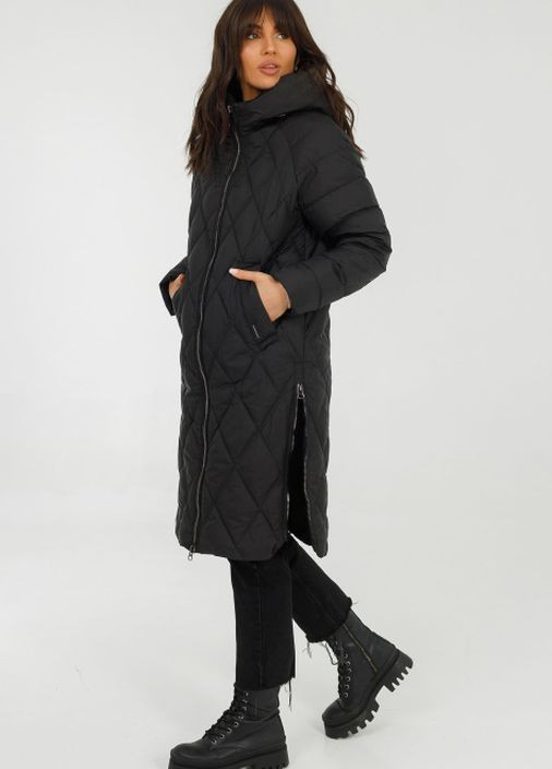 Черная демисезонная пальто трансформер rouse черный Snow Owl