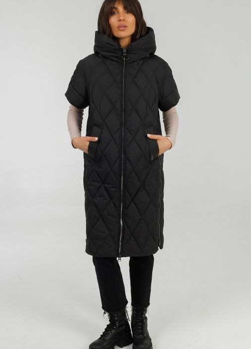 Черная демисезонная пальто трансформер rouse черный Snow Owl