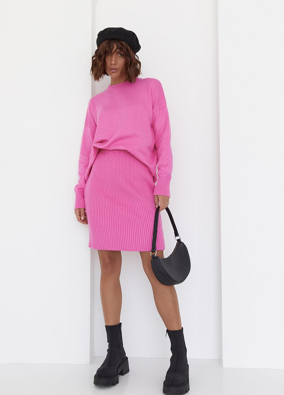 В'язаний костюм зі спідницею-олівцем та джемпером Lurex (260661725)