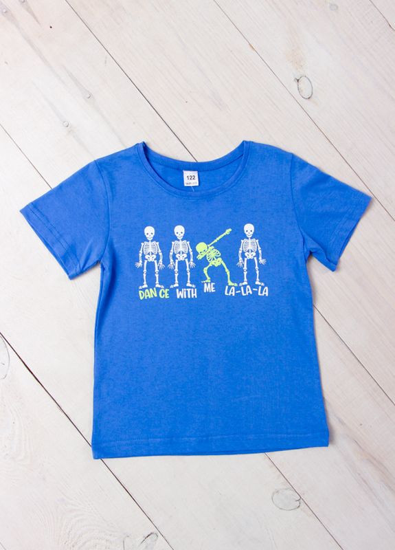 Голубая летняя футболка для хлопчика блакитний носи своє (6021-001-33-1-4-v81) Носи своє