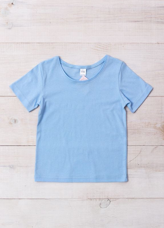 Блакитна літня футболка дитяча носи своє (6021-001-1-v68) Носи своє