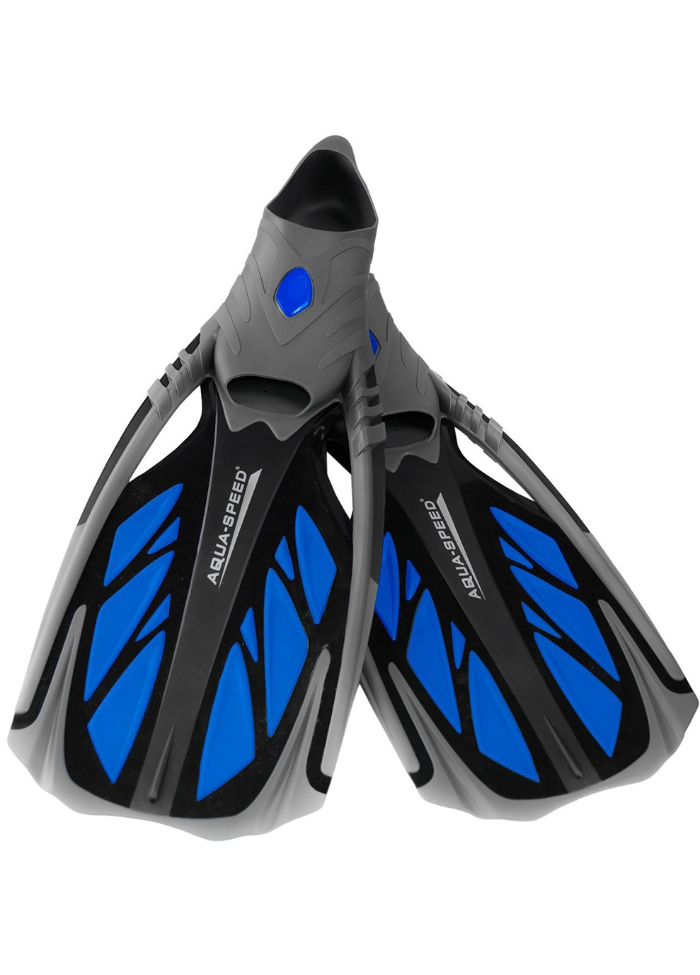 Ласти Aquaspeed Inox 5116 (553-11) 44/45 (28-29 см) Синьо-чорно-сірі (5908217651167) Aqua Speed (260763869)