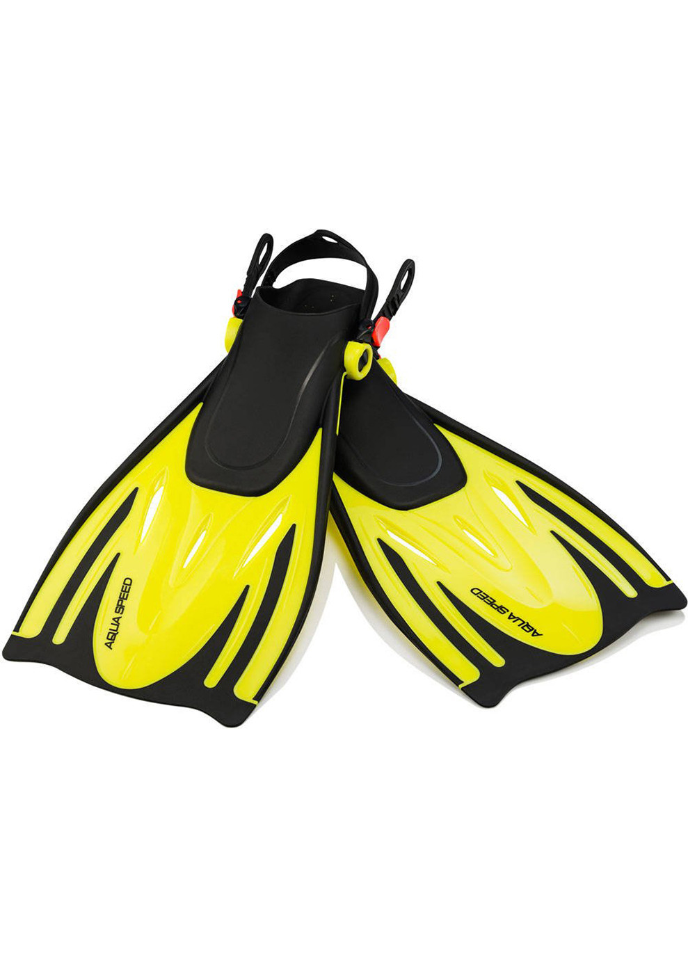 Ласти Aquaspeed Wombat 530-18-1 38/41 (24-27 см) Чорно-жовті (5908217630377) Aqua Speed (260764346)