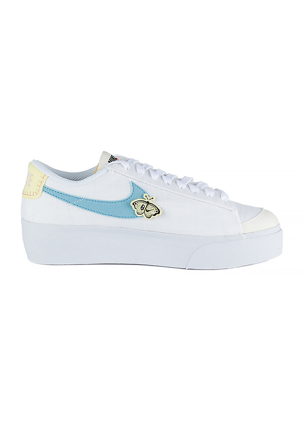 Белые женские кеды w blazer low platform se nn белый Nike