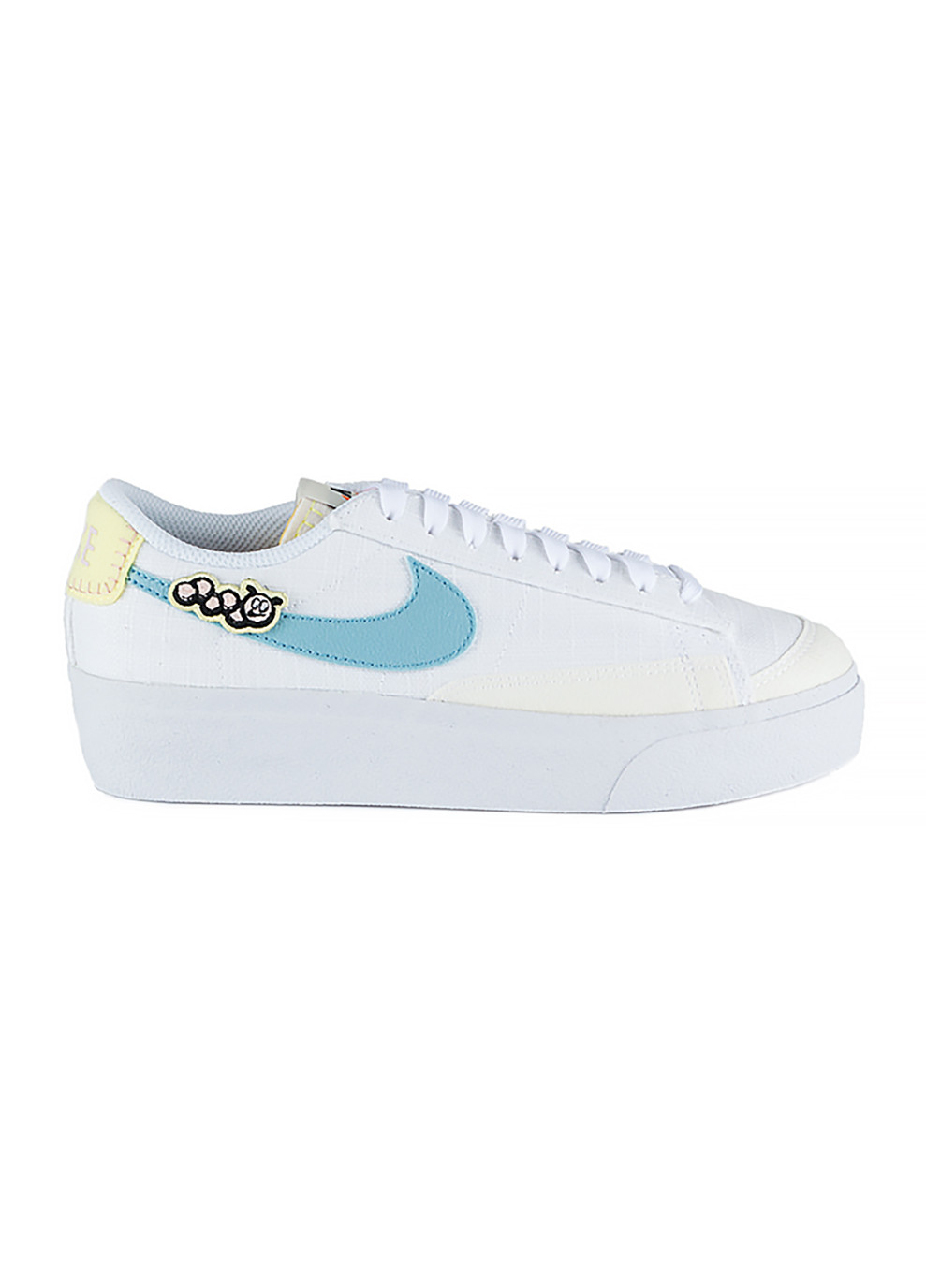 Белые женские кеды w blazer low platform se nn белый Nike