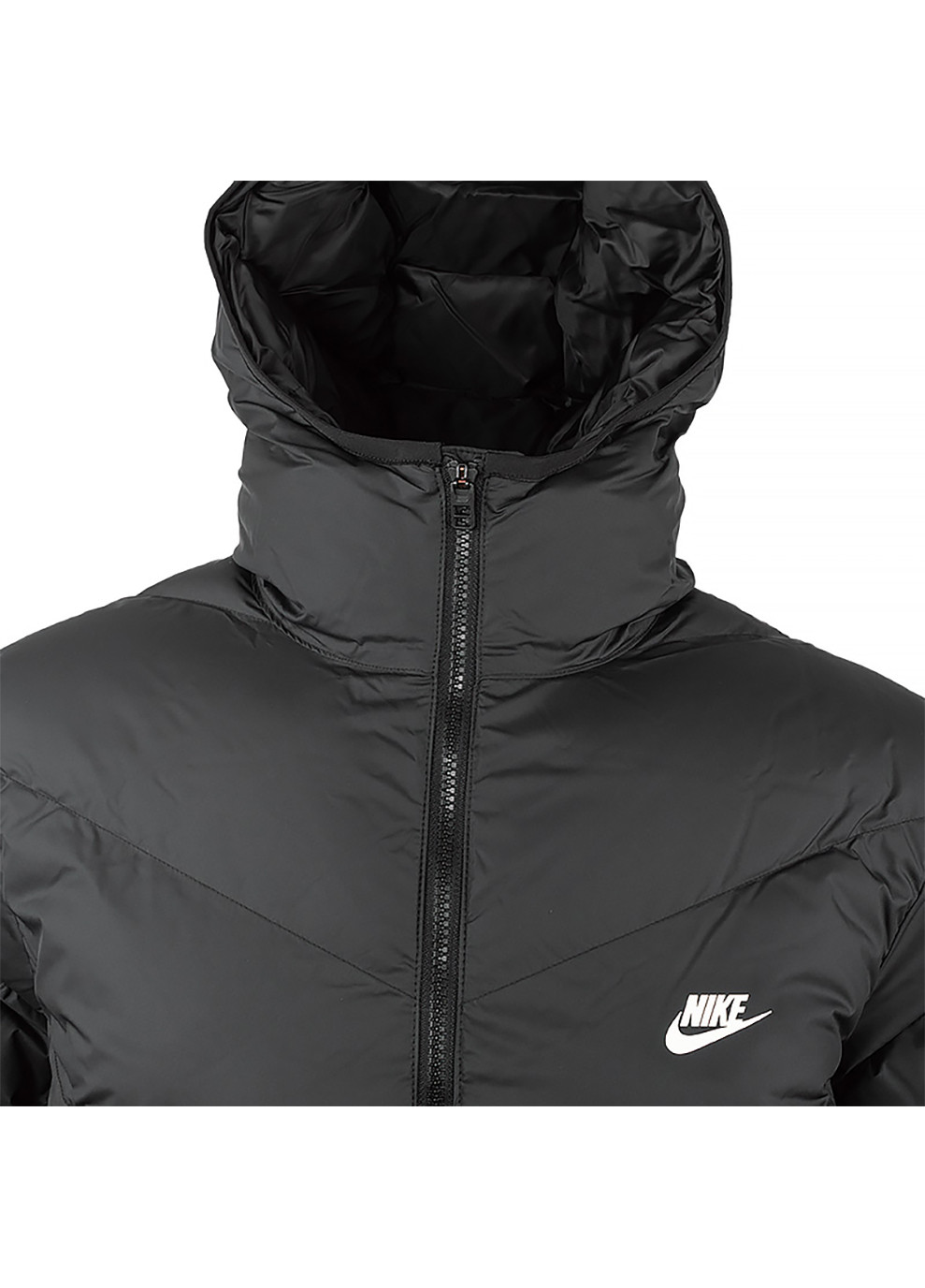 Чорна демісезонна чоловіча куртка m nk sf wr pl-fld hd parka чорний m (dr9609-010 m) Nike