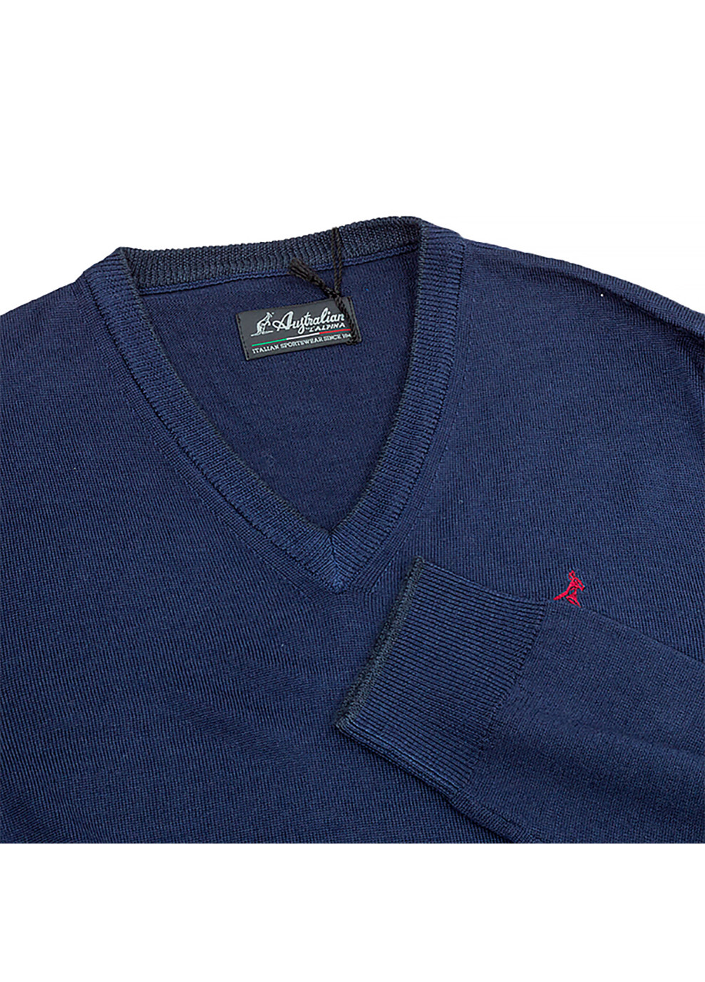 Мужская Кофта AUSTRAIAN Sweater Merinos V Neck Синий Australian (260761674)