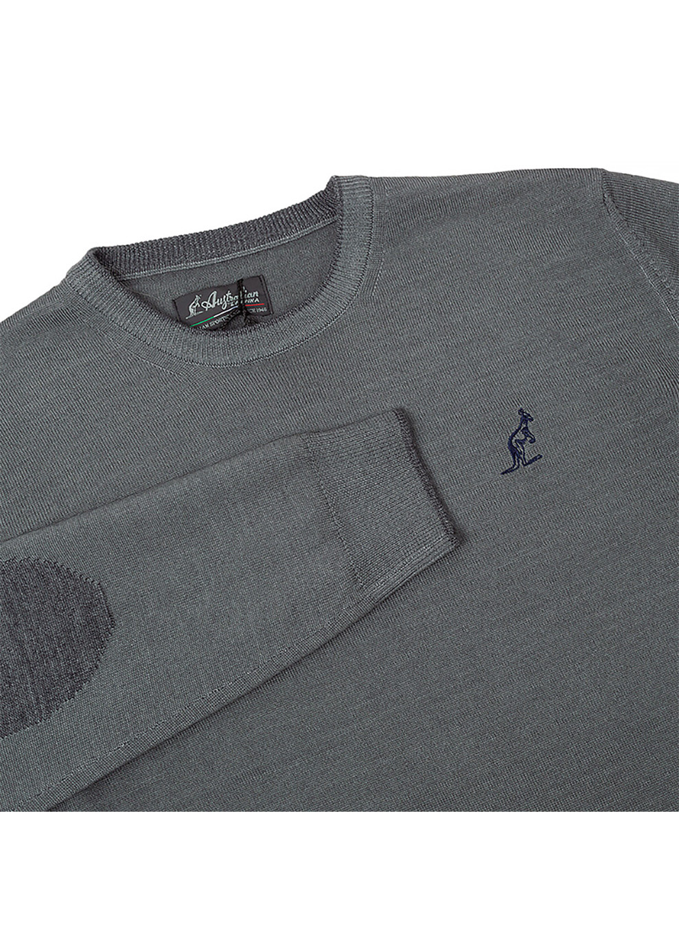 Мужская Кофта Sweater Merinos Crewneck Серый Australian (260762323)