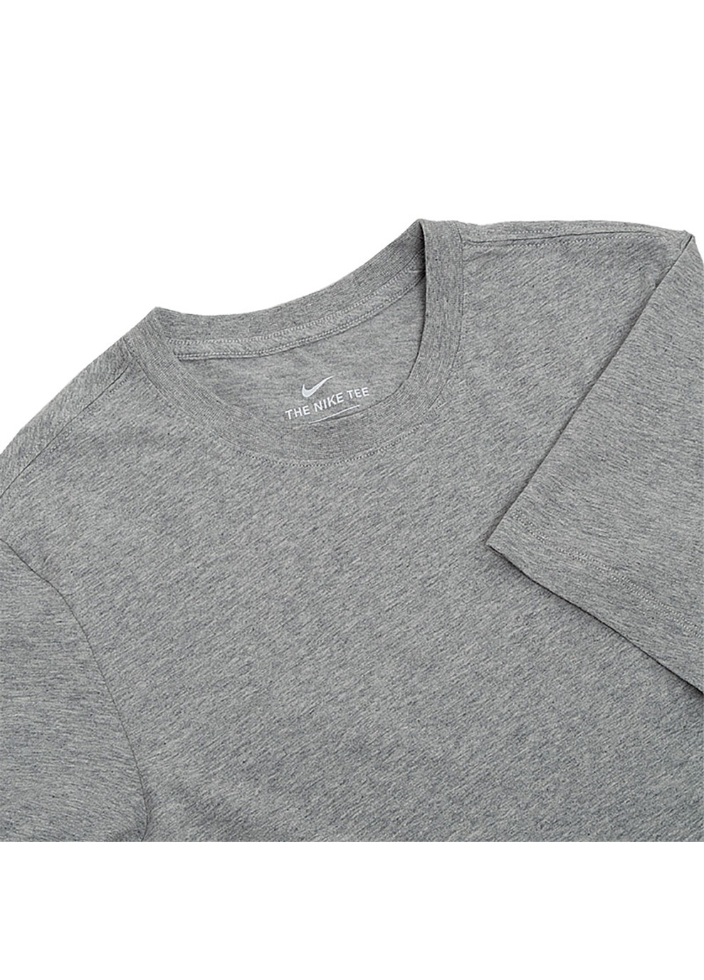 Сіра чоловіча футболка m nsw club tee сірий s (ar4997-064 s) Nike