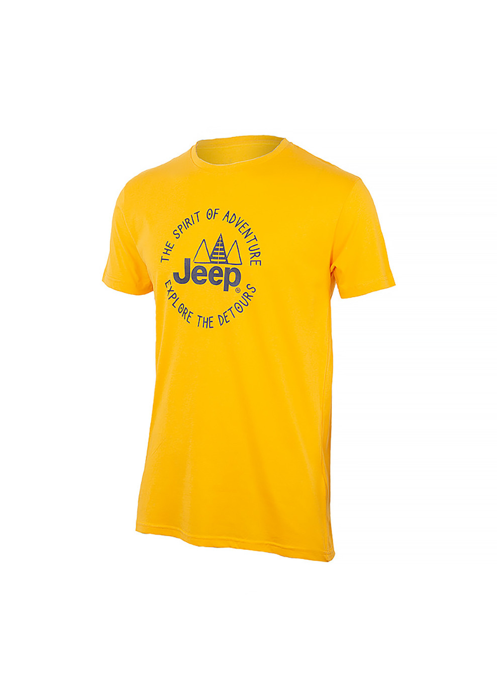 Желтая мужская футболка t-shirt the spirit of adventure желтый l (o102587-y249 l) Jeep