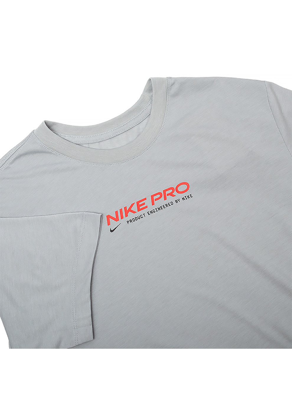 Серая мужская футболка m nk df tee db nk pro 2 серый xl (dm5677-077 xl) Nike