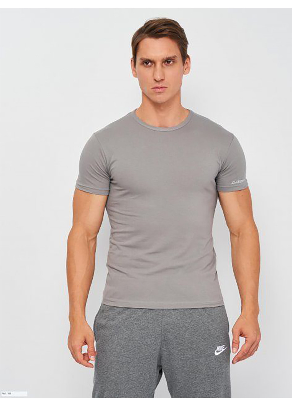 Сіра футболка t-shirt mezza manica girocollo сірий 2xl чоловік k1305 grigiounito-2xl Kappa