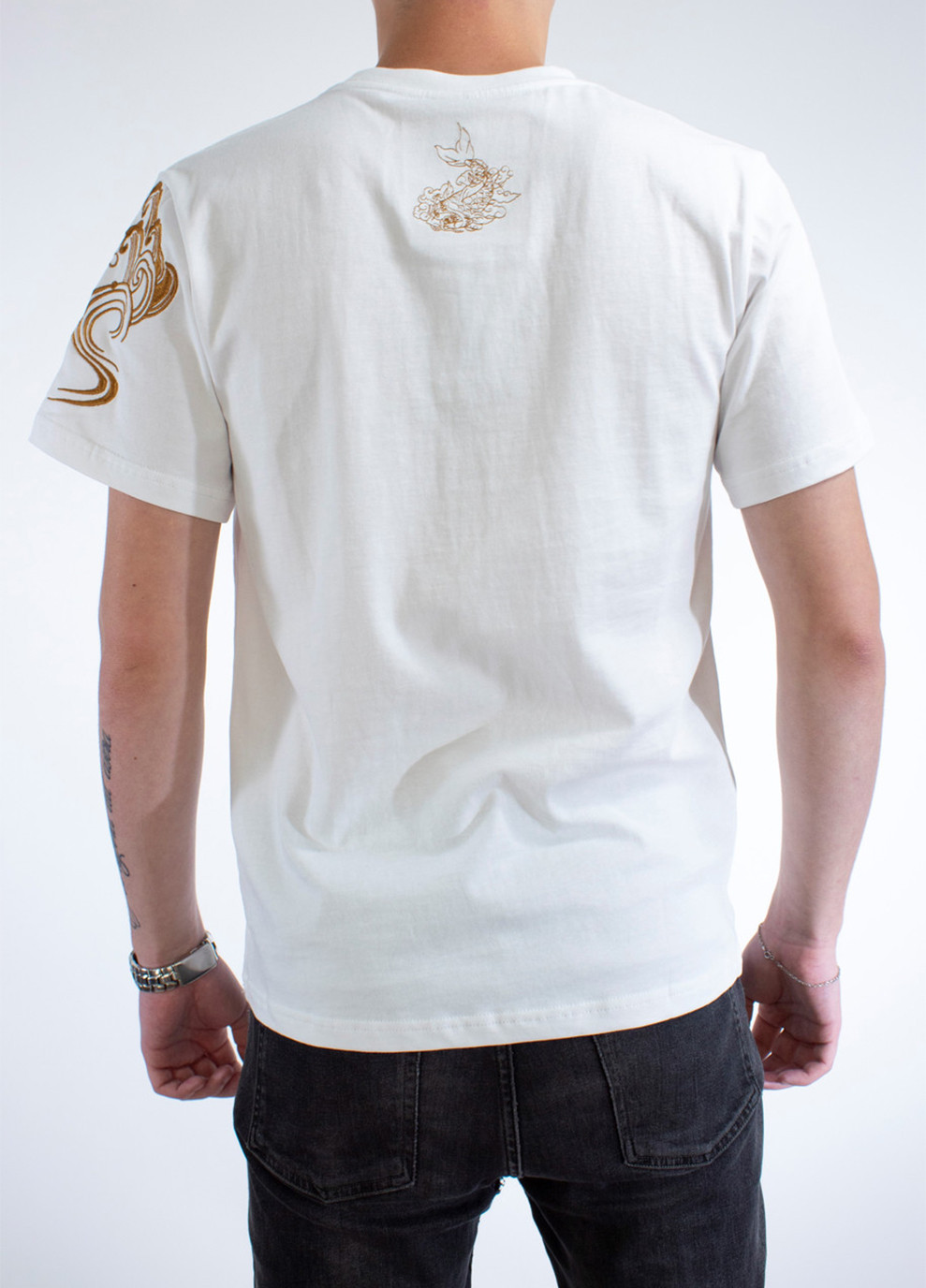 Белая мужская футболка carp poems white l (28972277) No Brand