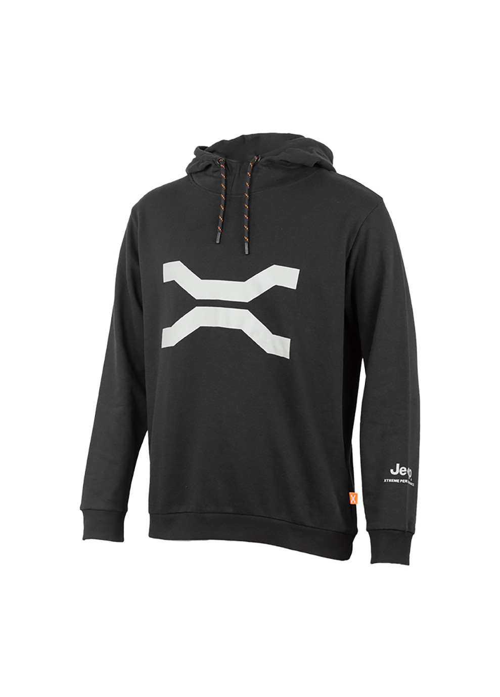 Чоловіче Худі HOODED SWEATSHIRT arge Front Print JX22A Чорний Jeep (260762967)