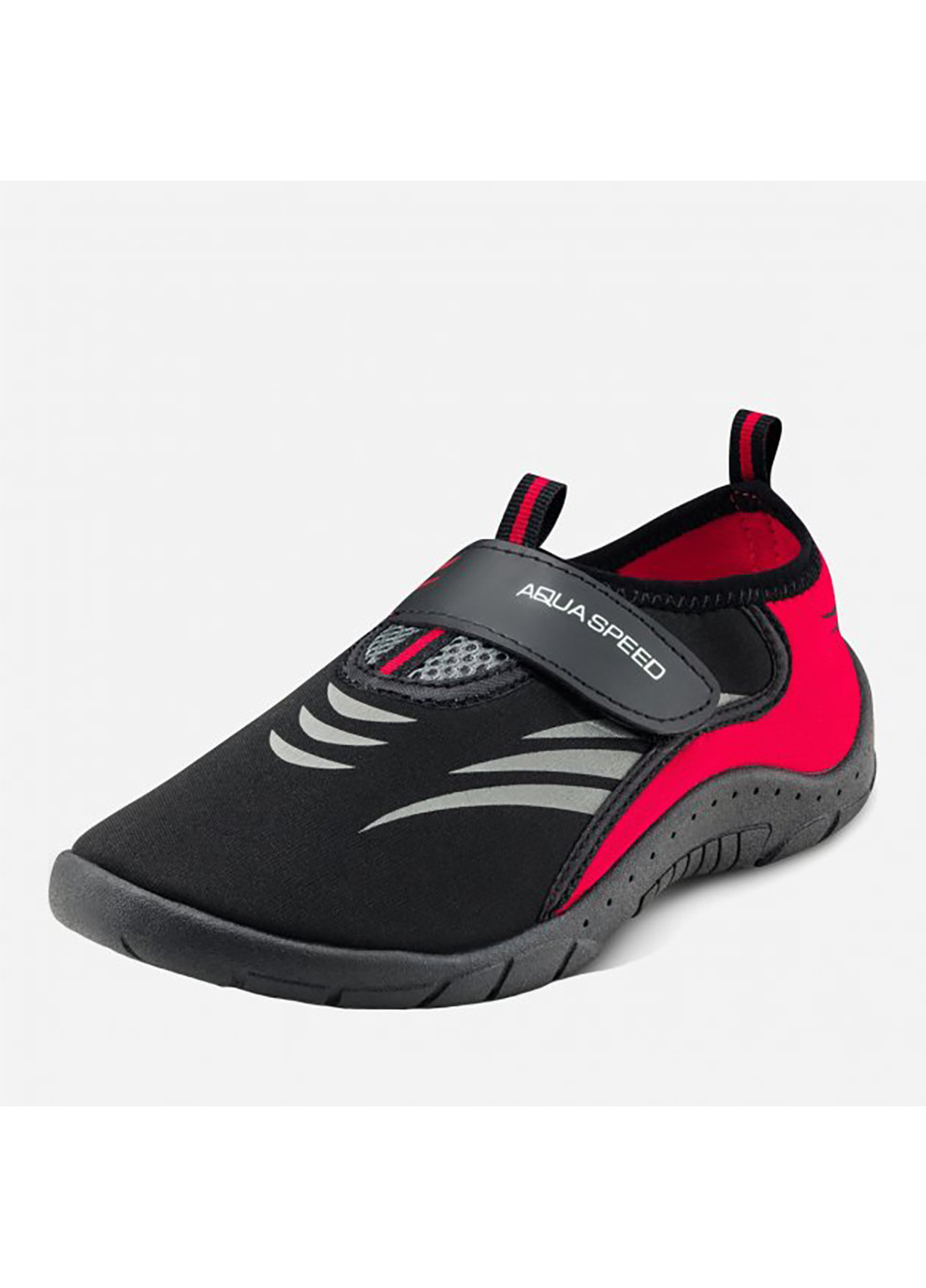 Черные аквашузы aqua shoe model 27d 7625 черный, серый, красный Aqua Speed