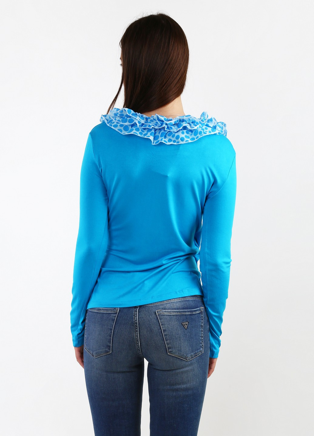 Голубая демисезонная блуза Swetly