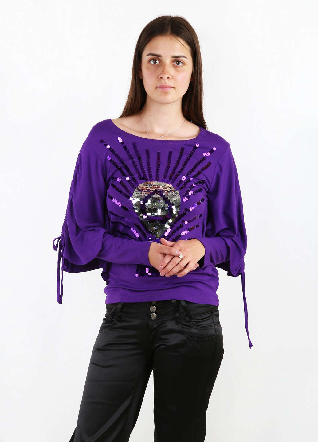 Фіолетова блуза Zeren