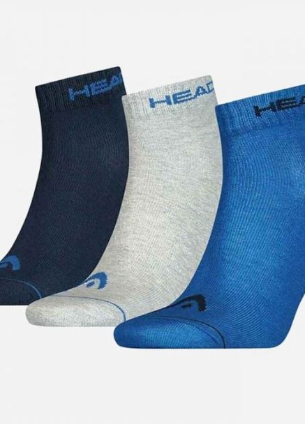 Шкарпетки QUARTER 3PPK UNISEX синій, сірий, темно-синій unisex 35-38 Head (261766006)