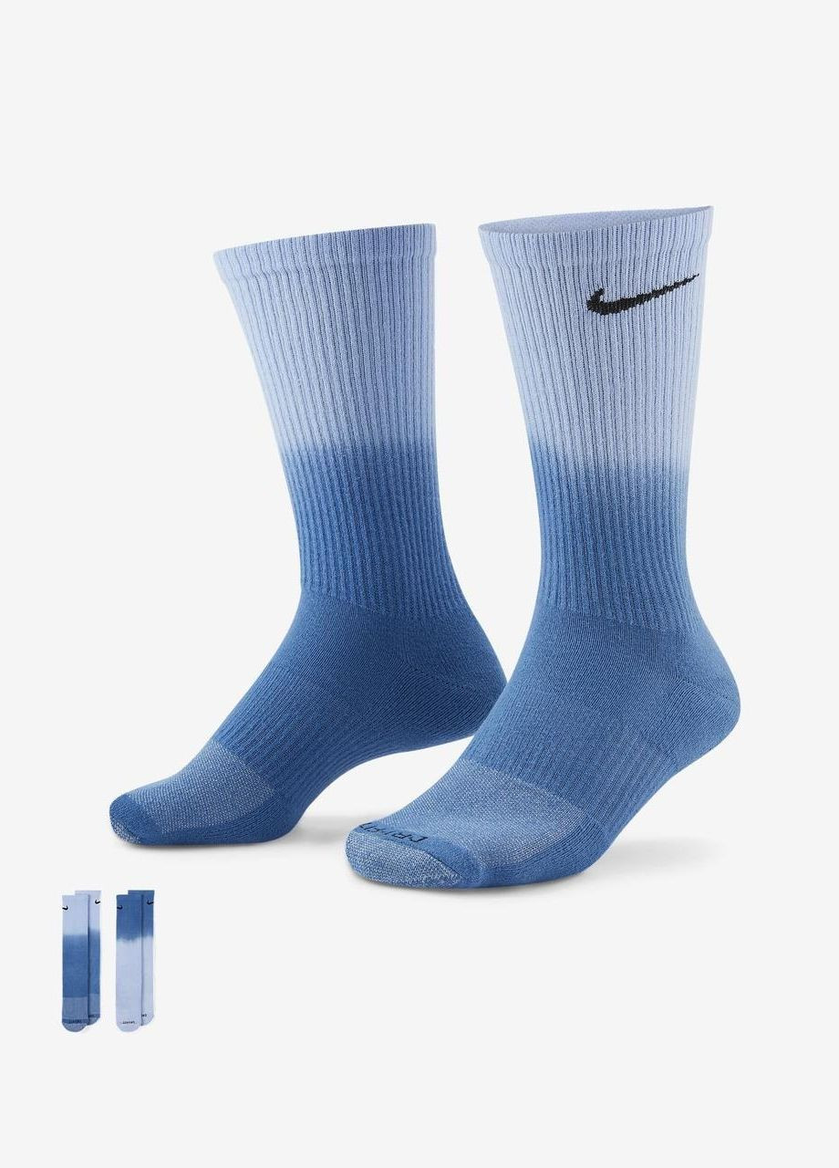 Шкарпетки U NK EVERYDAY PLUS CUSH CREW синій, блакитний unisex 38-42 Nike (261766609)