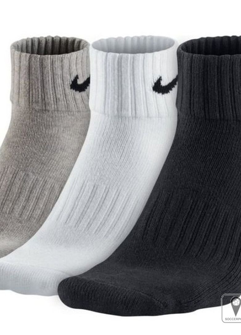 Носки U NK V CUSH ANKLE-3PR VALUE черный,белый,серый unisex 46-50 Nike (261766577)