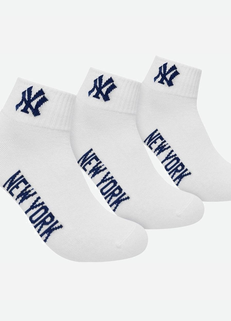 Шкарпетки 3 pk Quarter білий unisex 35-38 New York Yankees (261765952)