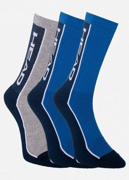 Шкарпетки PERFORMANCE CREW 3PPK UNISEX синій, сірий Unisex 35-38 Head (261766051)