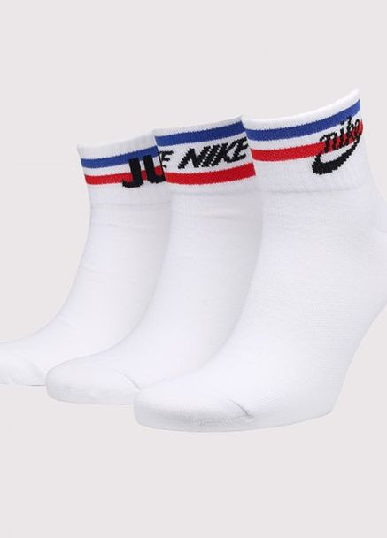 Шкарпетки U NK NSW EVERYDAY ESSENTIAL AN 3PR білий unisex 34-38 Nike (261766175)