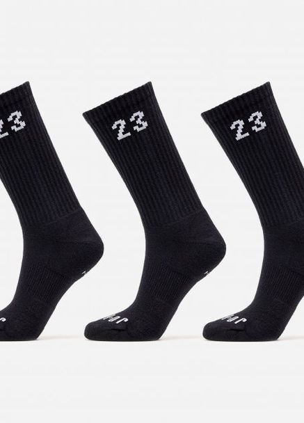 Шкарпетки U JORDAN ESSENTIAL CREW 3PR чорний, білий unisex 38-42 Nike (261766163)