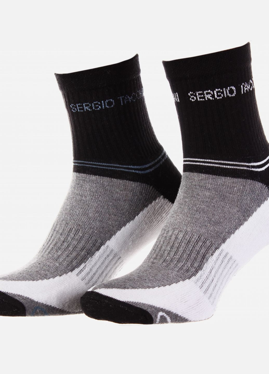 Шкарпетки 3-pack чорний, сірий, білий unisex 36-40 Sergio Tacchini (261766386)