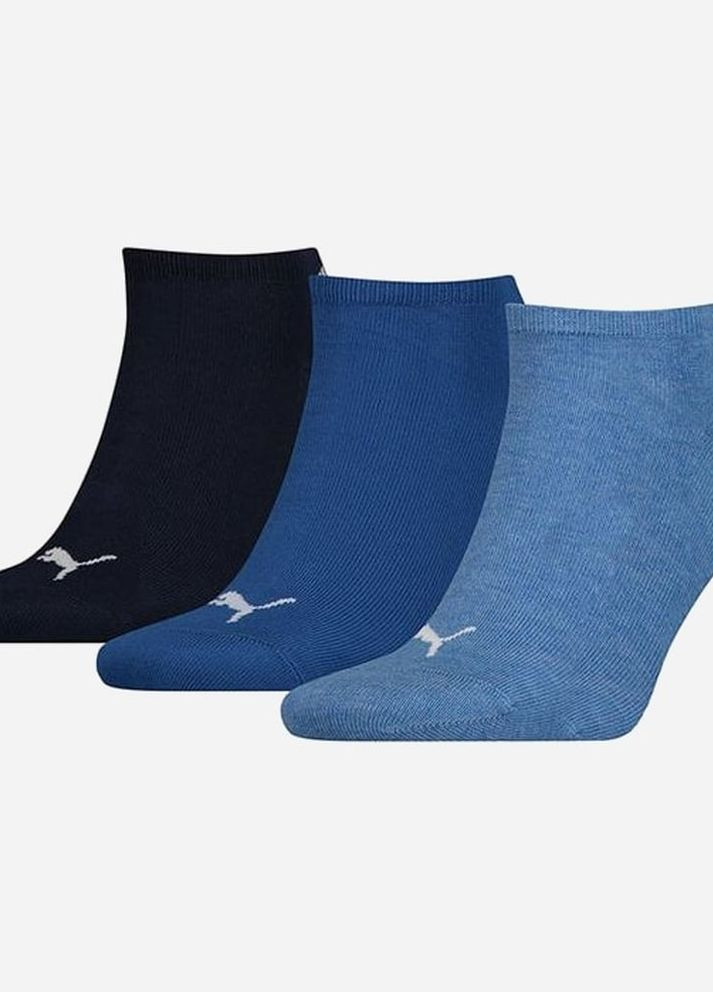 Шкарпетки UNISEX SNEAKER PLAIN 3P синій unisex 35-38 Puma (261766271)