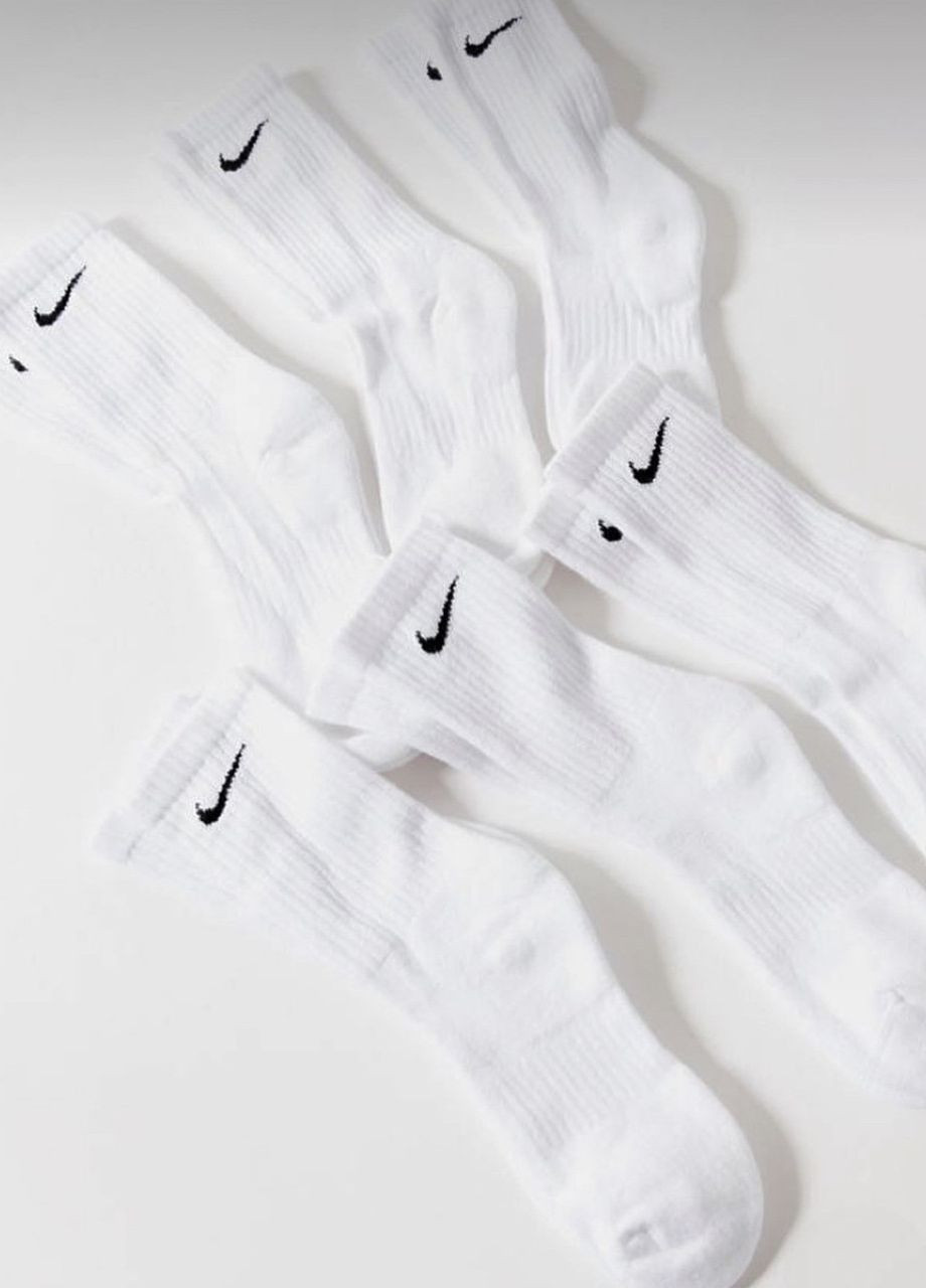 Шкарпетки U NK EVERYDAY CUSH CREW 6PR-BD білий unisex 46-50 Nike (261766568)