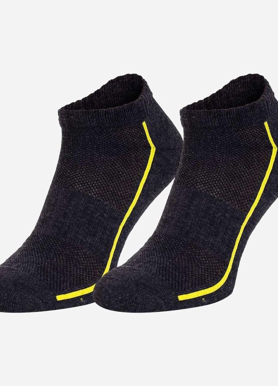 Шкарпетки PERFORMANCE SNEAKER 2P UNISEX темно-сірий, жовтий unisex 39-42 Head (261765963)