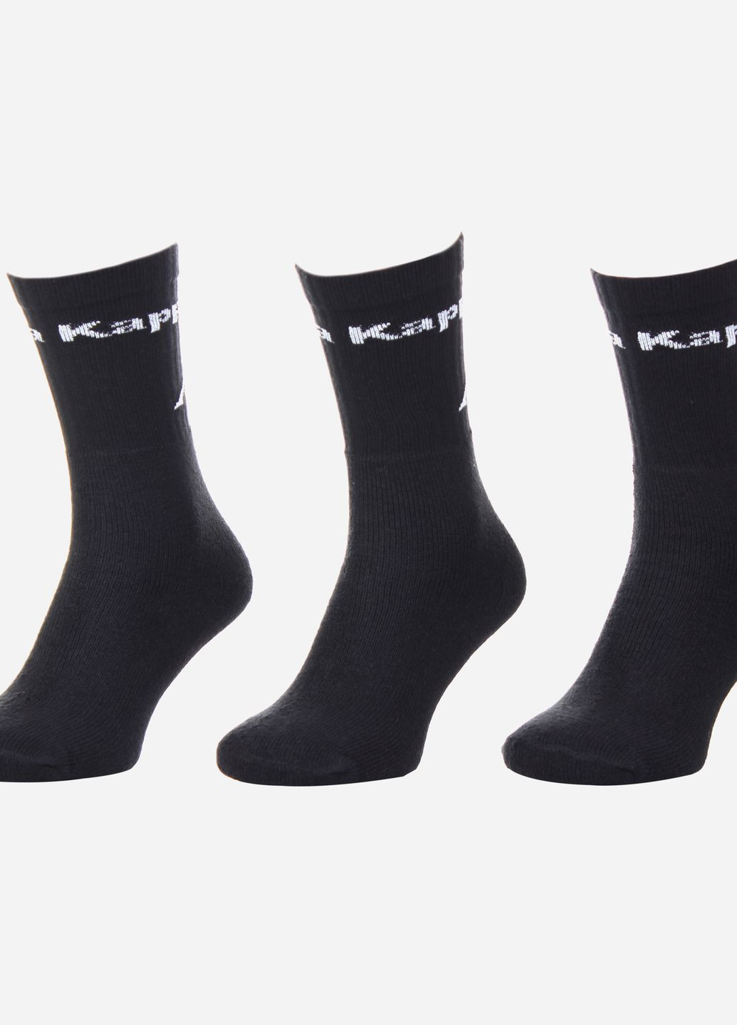 Шкарпетки Socks Logo Saboya 3PPK чорний unisex 35-38 Kappa (261765885)
