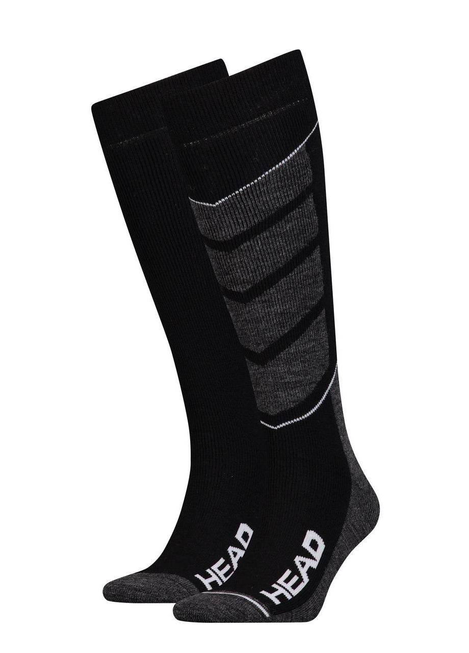 Шкарпетки гірськолижні UNISEX SKI V-SHAPE KNEEHIGH 2PPK чорний, білий unisex 31-34 Head (261765989)