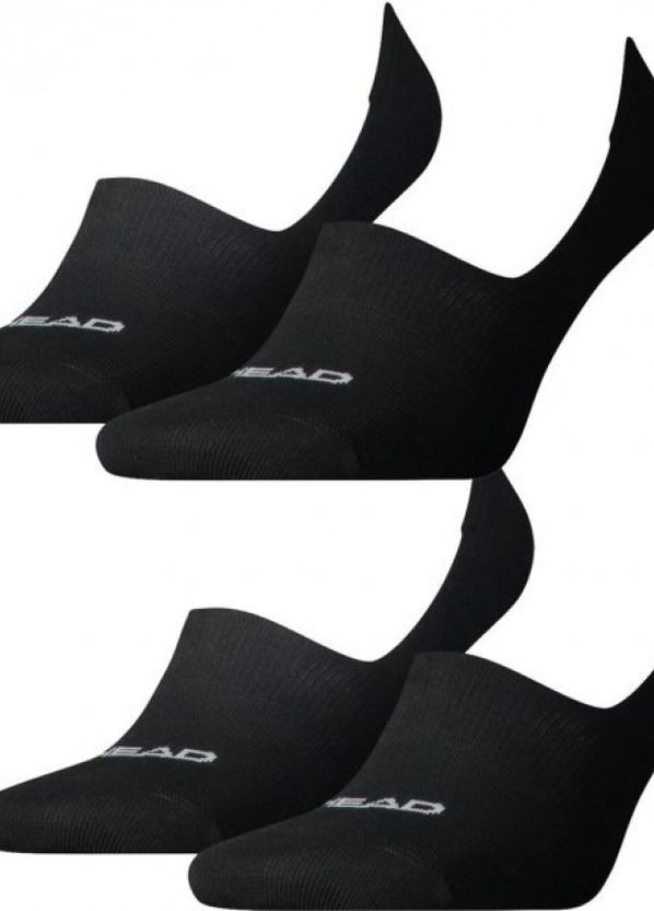 Чёрные носки footie 2ppk unisex черный unisex 35-38 Head (261766063)