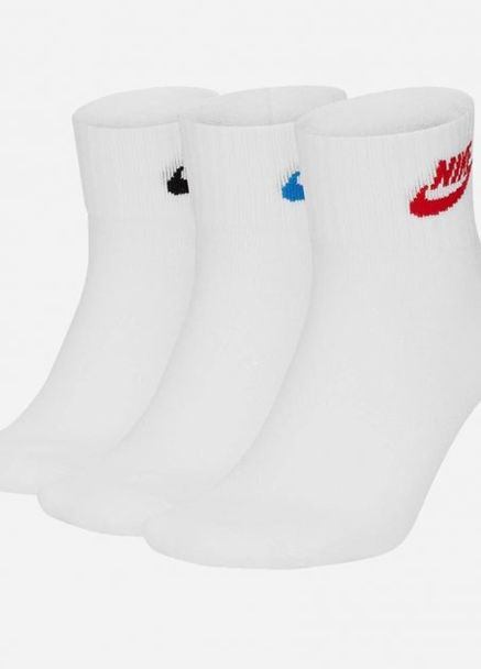 Шкарпетки U NK NSW EVRY ESSENTIAL ANKLE 3PR білий unisex 46-50 Nike (261766228)
