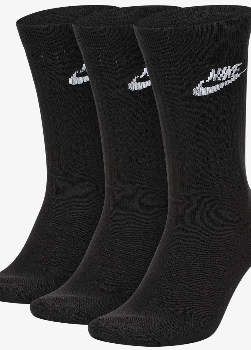 Шкарпетки U NK NSW EVRY ESSENTIAL ANKLE 3PR чорний unisex 34-38 Nike (261766601)