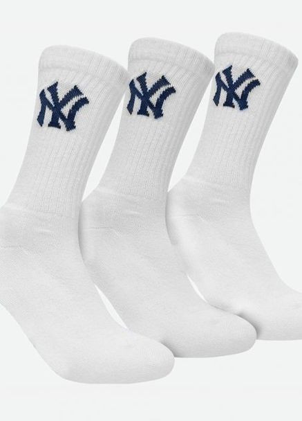 Шкарпетки 3 pk Crew білий unisex 39-42 New York Yankees (261766458)